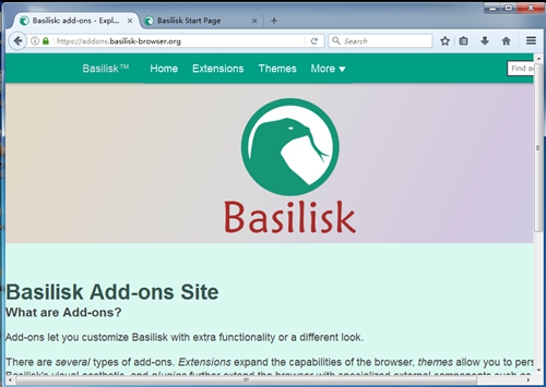 Basilisk浏览器截图2