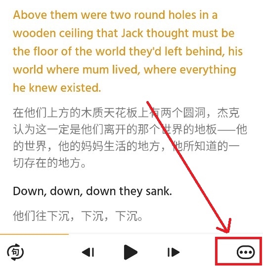 朗易思听app怎么关闭中文播放2