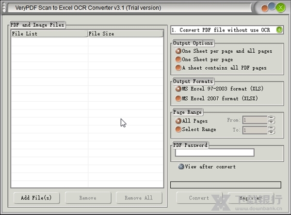 VeryPDF Scan to Excel OCR Converter截图