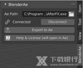 BlenderAe桥接插件截图3