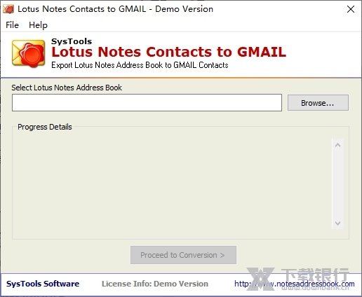 Lotus Notes Contacts to Gmail软件截图1