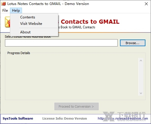 Lotus Notes Contacts to Gmail软件截图3