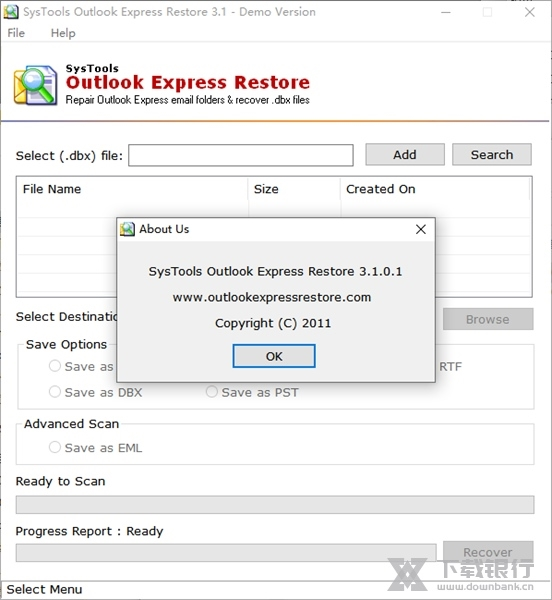 SysTools Outlook Express Restore软件截图6
