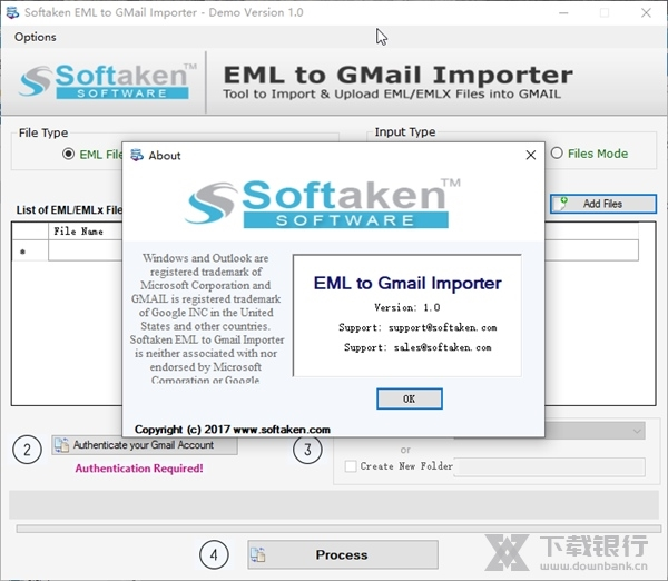 Softaken EML to GMail Importer软件截图3