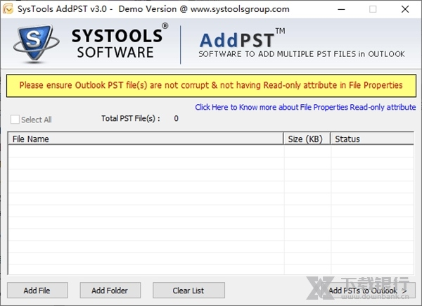 SysTools AddPST软件截图1