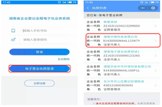 湖南企业登记软件如何登录截图1